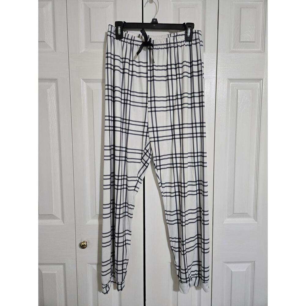 Unknown brand xxl women's gray and white plaid pajama pants